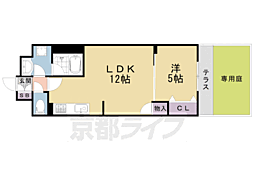 ベラジオ雅び京都三条通 1LDKの間取図画像