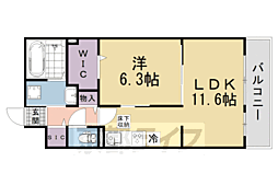 エリシオン・レジデンスV 1LDKの間取図画像
