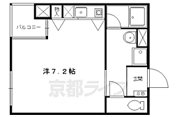 プロスペクト下鴨 ワンルームの間取図画像