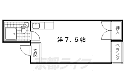 メゾン木村 1Kの間取図画像