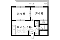 フラッツ東向日3階5.3万円