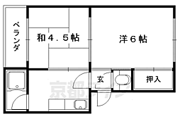 寿マンション 2Kの間取図画像