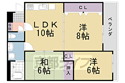 ラビリントカワシマ 3LDKの間取図画像