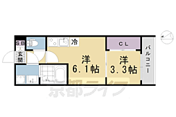 ハーモニーテラス深草越後屋敷町 2階/-
