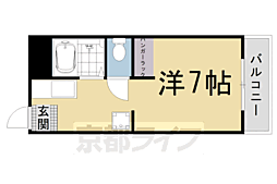 メゾンみやのまえ 1Kの間取図画像