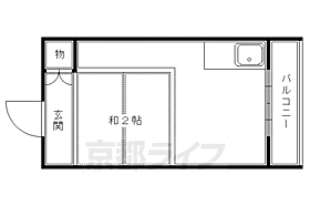 洛水コーポ 210 ｜ 京都府京都市左京区田中高原町（賃貸アパート1K・2階・10.00㎡） その2