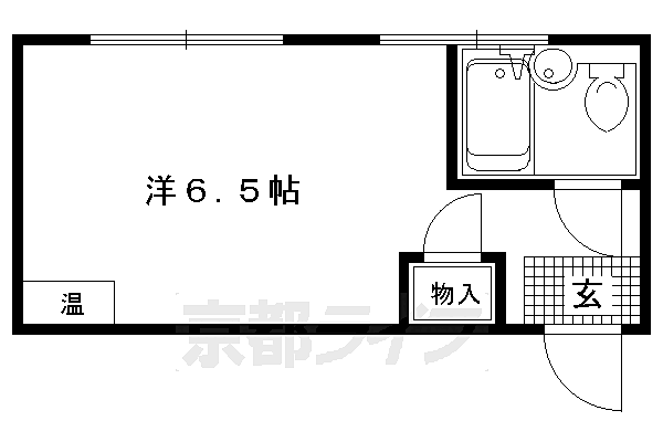 リンツ北野 202｜京都府京都市上京区北町(賃貸アパート1R・2階・17.80㎡)の写真 その2