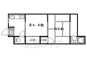 栄マンション 305 ｜ 京都府京都市右京区嵯峨野西ノ藤町（賃貸マンション2K・3階・28.00㎡） その2