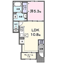 ルピエ宮前 105 ｜ 和歌山県和歌山市中島522-7（賃貸アパート1LDK・1階・40.02㎡） その2