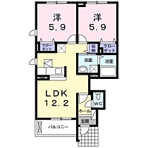 サウスコート 101 ｜ 和歌山県紀の川市古和田7-1（賃貸アパート2LDK・1階・54.08㎡） その2