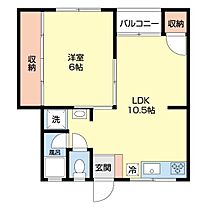 プレゼンス紀伊II 107 ｜ 和歌山県和歌山市上野（賃貸マンション1LDK・1階・45.00㎡） その2