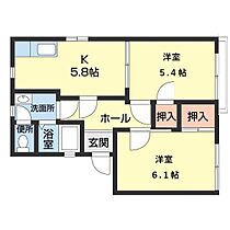 フレグランスうの 210 ｜ 和歌山県岩出市中島（賃貸アパート2K・2階・42.70㎡） その2