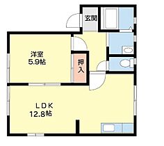 ラ・サルデーヌ 117 ｜ 和歌山県和歌山市本脇（賃貸アパート1LDK・1階・43.80㎡） その2