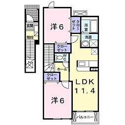 プレシャスコートＫ東松江II 2階