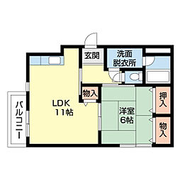 岩橋マンションII 4階/-