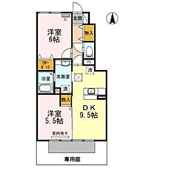 アヴァンスケイ 2DKの間取図画像