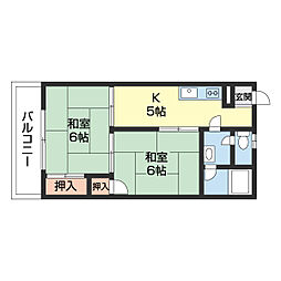 SUEYOSHIBUILDING 2Kの間取図画像