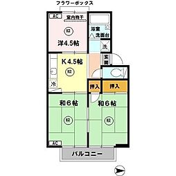 ハイツJOY 3Kの間取図画像