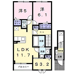 ラポール 2階/202