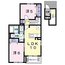 ベル・カーサ 2LDKの間取図画像