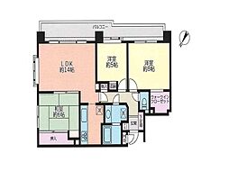 コスモ和田町 3LDKの間取図画像
