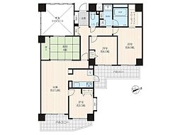 コスモヒルズ永田山王台 4LDKの間取図画像