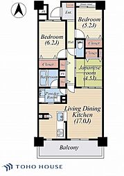 グレーシアパーク山手台イースト弐番館 3LDKの間取図画像