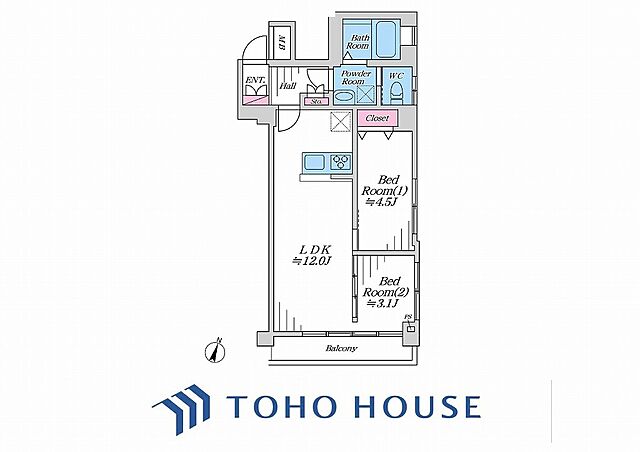 間取り スカイコーポ元木 3階/-