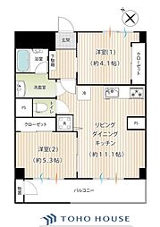 間取図画像 2LDK