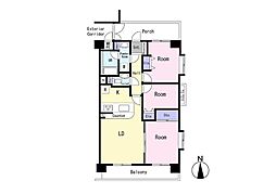 モア・グランデ新横浜北 3LDKの間取図画像