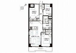 モンテベルデ横浜 3LDKの間取図画像