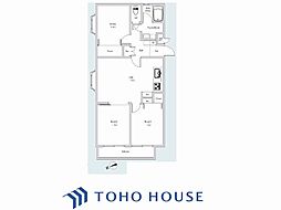 鷺沼すみれが丘スカイマンション 3LDKの間取図画像