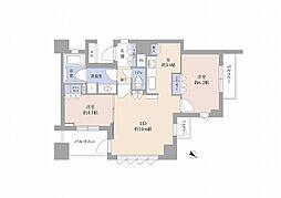横濱紅葉坂レジデンス弐番館 2LDKの間取図画像