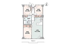 間取図画像 3LDK