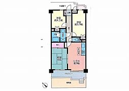コスモ白根公園 3LDKの間取図画像