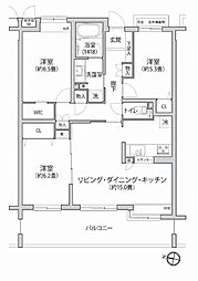 間取図画像 3LDK