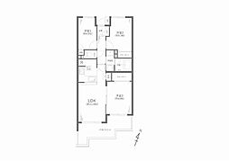 東戸塚パーク・ホームズ弐番館 3LDKの間取図画像