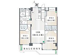 野庭団地604-1号棟 3LDKの間取図画像