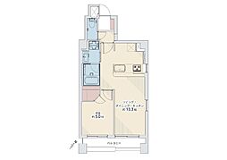ラ・スピーガ元町 1LDKの間取図画像