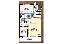 グランフォーレ戸塚ヒルブリーズリッジ2 2LDKの間取図画像