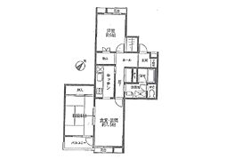 ユニーブル横浜山手第2 2LDKの間取図画像