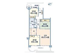 モア・クレストマリンシティ金沢文庫E棟 3LDKの間取図画像