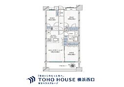 エクストール宮前の丘 3LDKの間取図画像