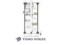 川崎セントラルコーポ 3LDKの間取図画像