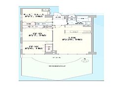 ベルフォーレ宮前平 2SLDKの間取図画像