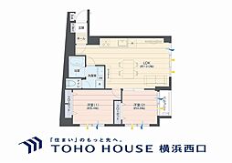 マリーゴールド元町 2LDKの間取図画像