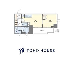 クリオ横浜桜木町ラ・モード 1DKの間取図画像