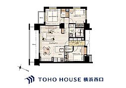 クレストフォルム横浜片倉町 3LDKの間取図画像