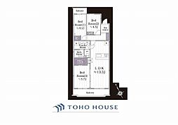 ファミリィハウス上大岡 3LDKの間取図画像