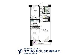 シティウインズ新川崎弐番館 2LDKの間取図画像